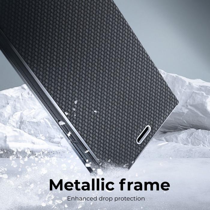 Forcell - Galaxy S9 Plus Plånboksfodral Forcell Luna Carbon - Svart
