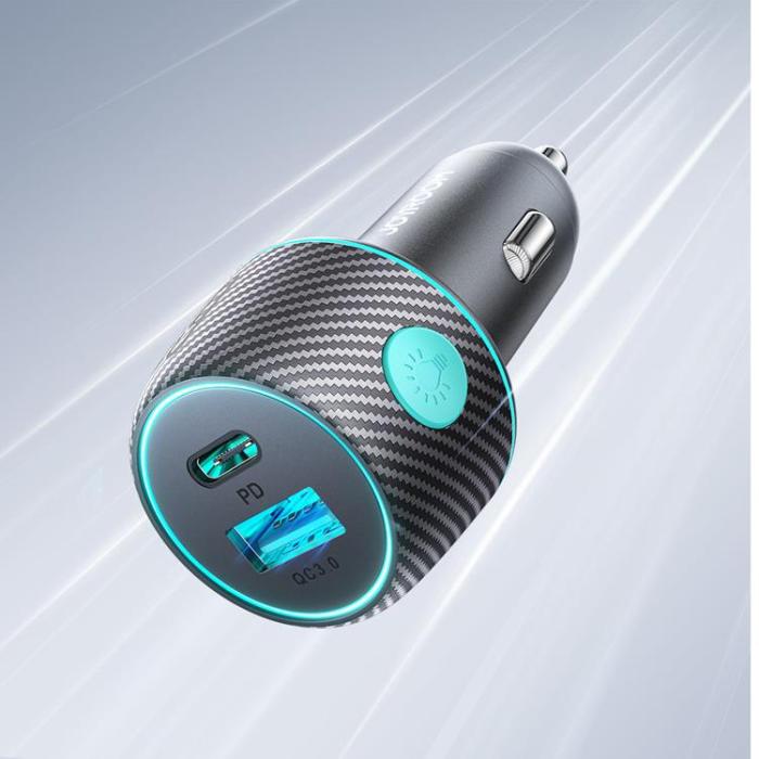 Joyroom - Joyroom Billaddare Adapter USB-A 60W - Svart