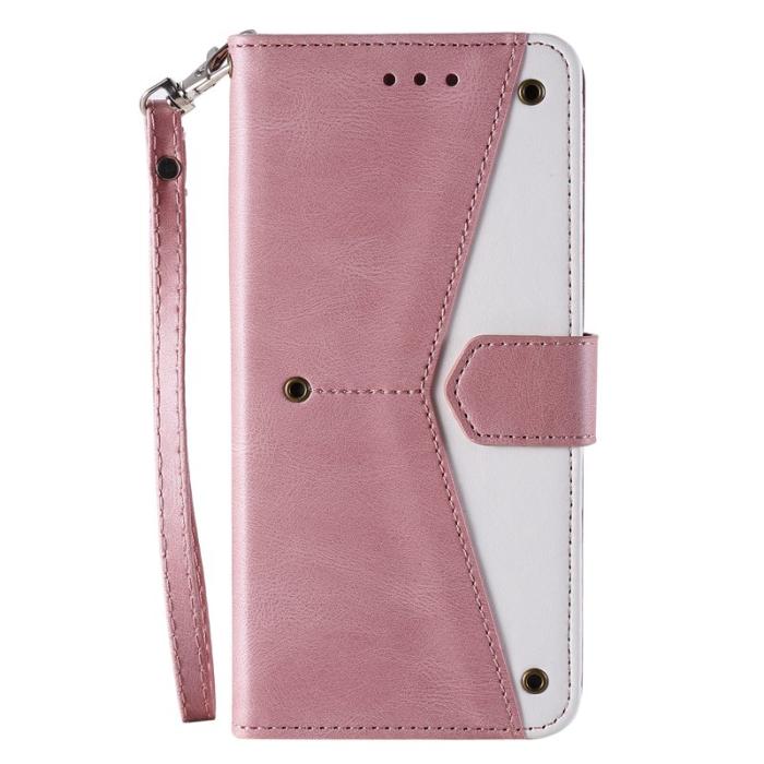OEM - Samsung Galaxy S26 Ultra Plånboksfodral Konstläder Splicing - Roséguld
