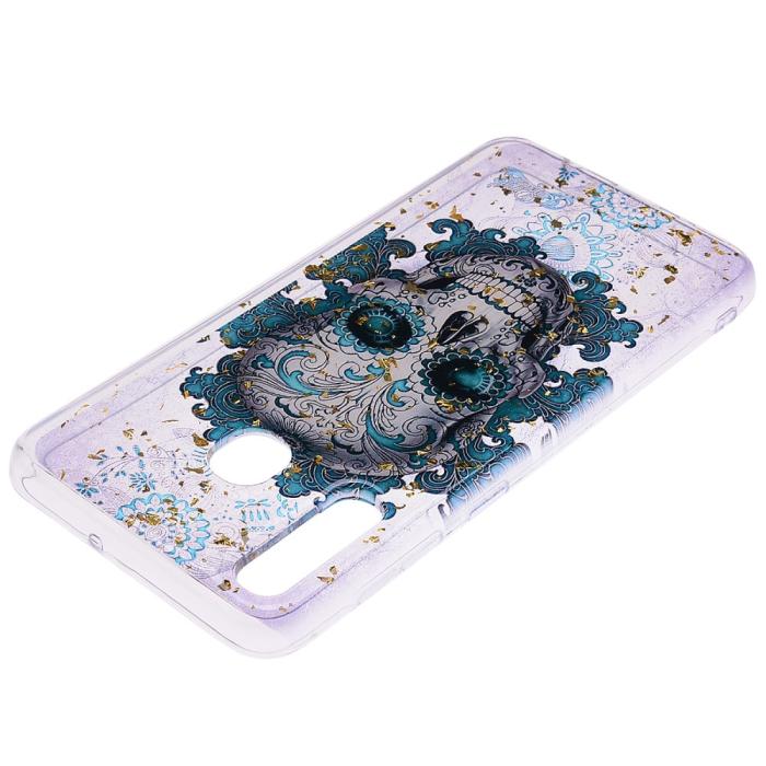 OEM - Glitter Mobilskal till Samsung Galaxy A50 - Skull