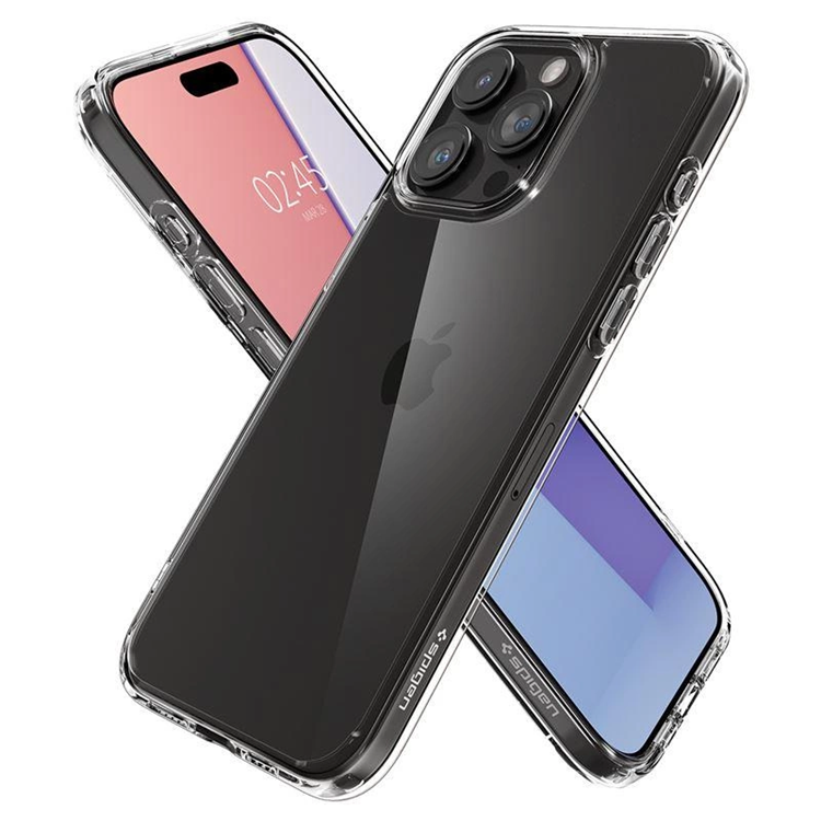 Spigen iPhone 15 Pro Mobilskal Crystal Hybrid - Transparent | 2353 | AlltMobil