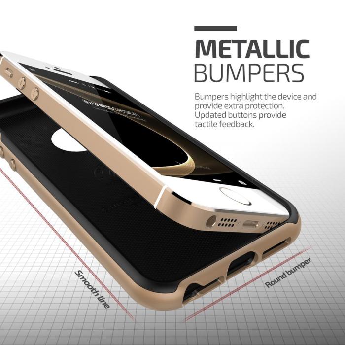 UTGATT5 - Verus High Pro Shield Skal till Apple iPhone 5/5S/SE - Gold