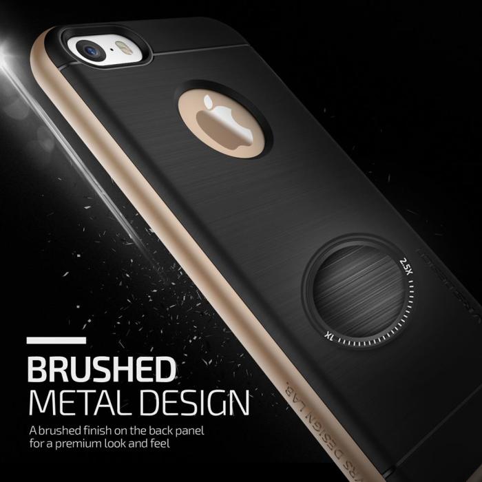 UTGATT5 - Verus High Pro Shield Skal till Apple iPhone 5/5S/SE - Gold