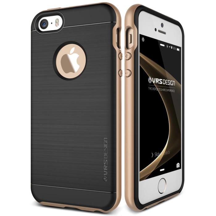 UTGATT5 - Verus High Pro Shield Skal till Apple iPhone 5/5S/SE - Gold