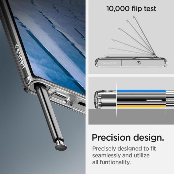 UTGATT5 - Spigen Ultra Hybrid S Skal Galaxy S22 Ultra - Crystal Clear
