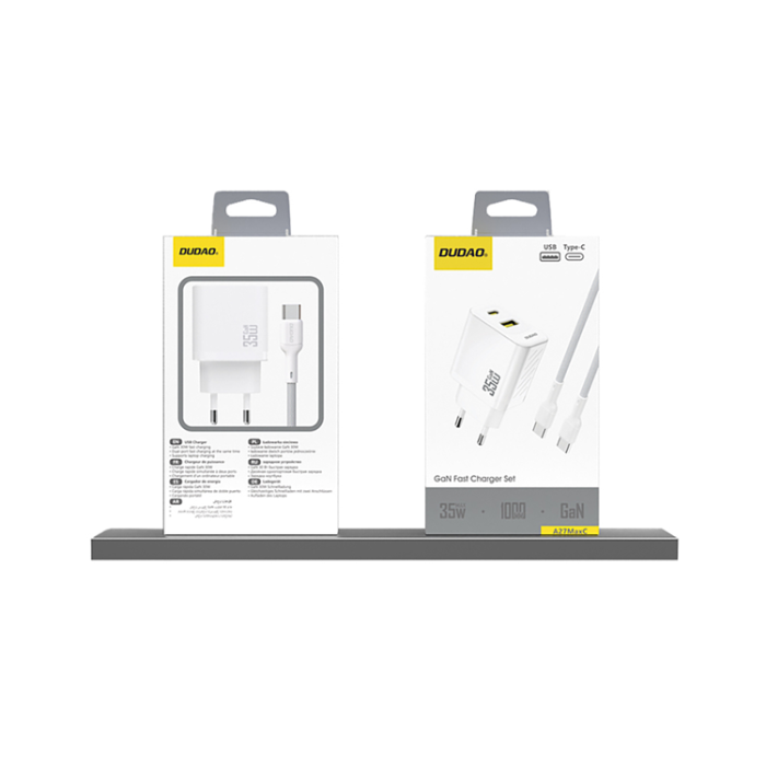Dudao - Dudao Snabbladdare USB-A/USB-C 35W med USB-C Kabel