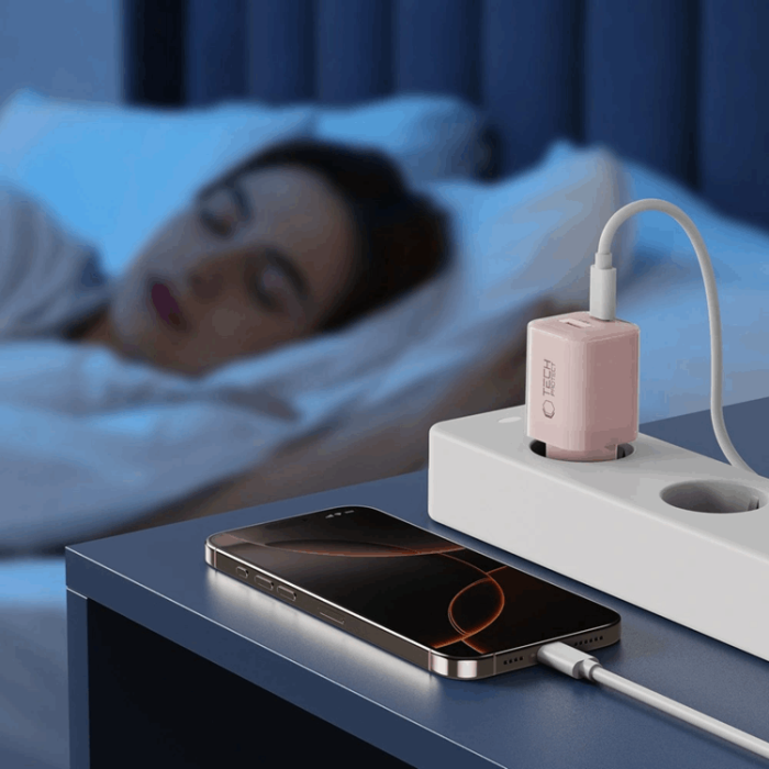 Tech-Protect - Tech-Protect Snabbladdare 33W NCM 2-Port QC3.0 - Rosa