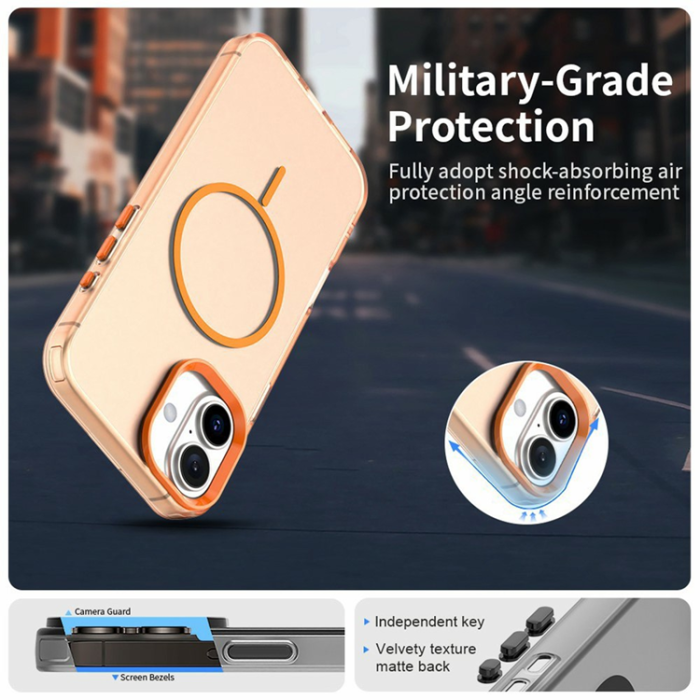 A-One Brand - iPhone 17 Mobilskal MagSafe Candy Color - Orange