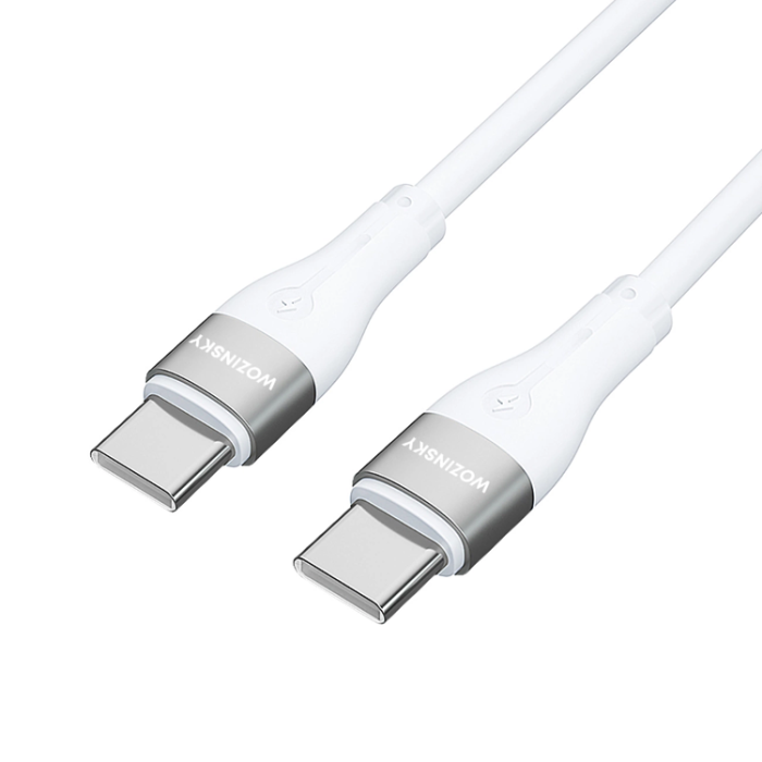 Wozinsky - Wozinsky USB-C till USB-C kabel PD 65W 2m - Vit