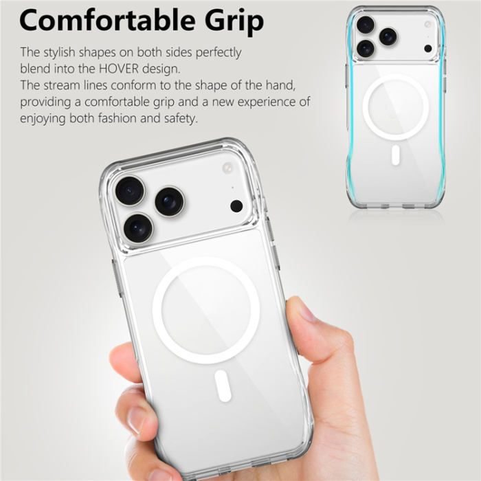A-One Brand - iPhone 17 Pro Mobilskal MagSafe TPU + PC Crystal Clear