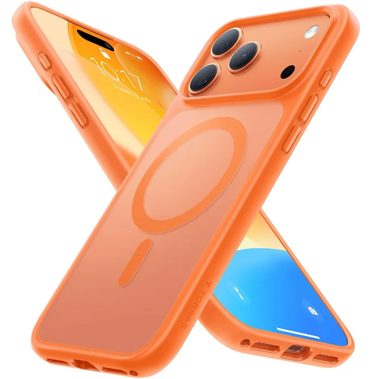 TORRAS Mobilskal till iPhone 17 Pro MagSafe Matte PC + TPU - Orange | 2353 | AlltMobil