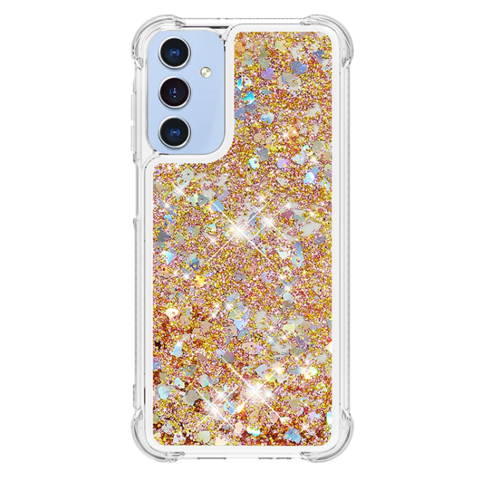 A-One Brand - Galaxy A17/A26 Mobilskal Glitter Quicksand TPU - Guld