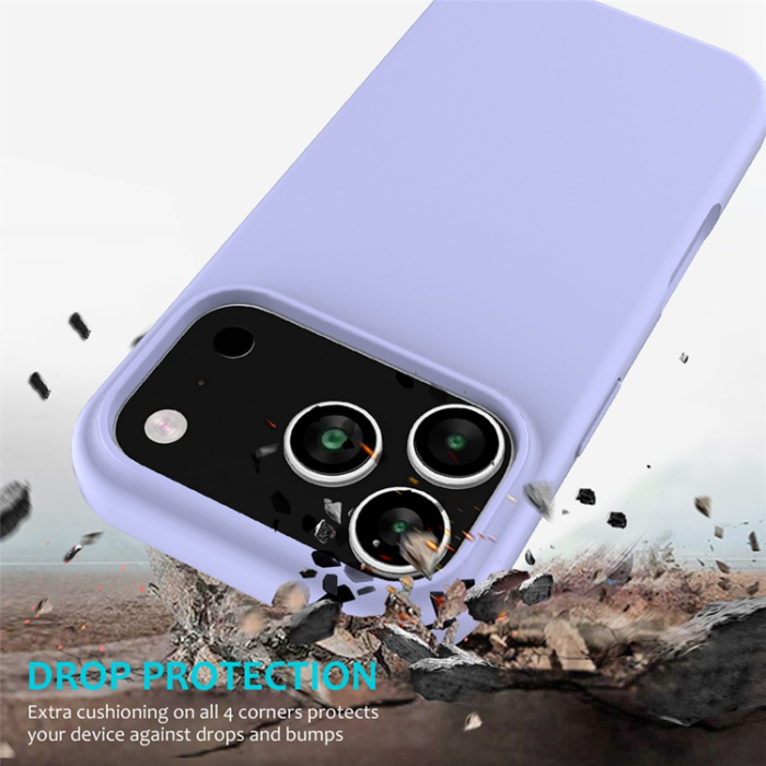 A-One Brand - iPhone 17 Pro Mobilskal Liquid Silikon - Lila