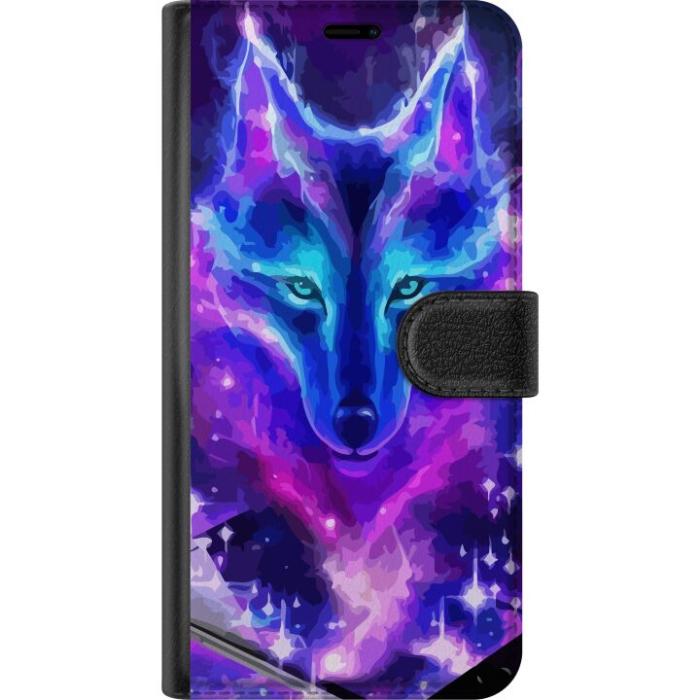 iSecrets - Plånboksfodral till Apple iPhone XS Max med Neon Varg