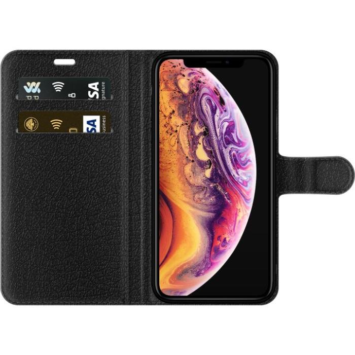 iSecrets - Plånboksfodral till Apple iPhone XS Max med Neon Varg