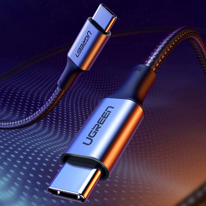 Ugreen - Ugreen USB-C Till USB-C 100W 5A 1.5m Kabel - Grå