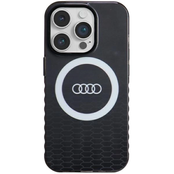 Audi - Audi iPhone 14 Pro Mobilskal Magsafe IML Big Logo - Svart