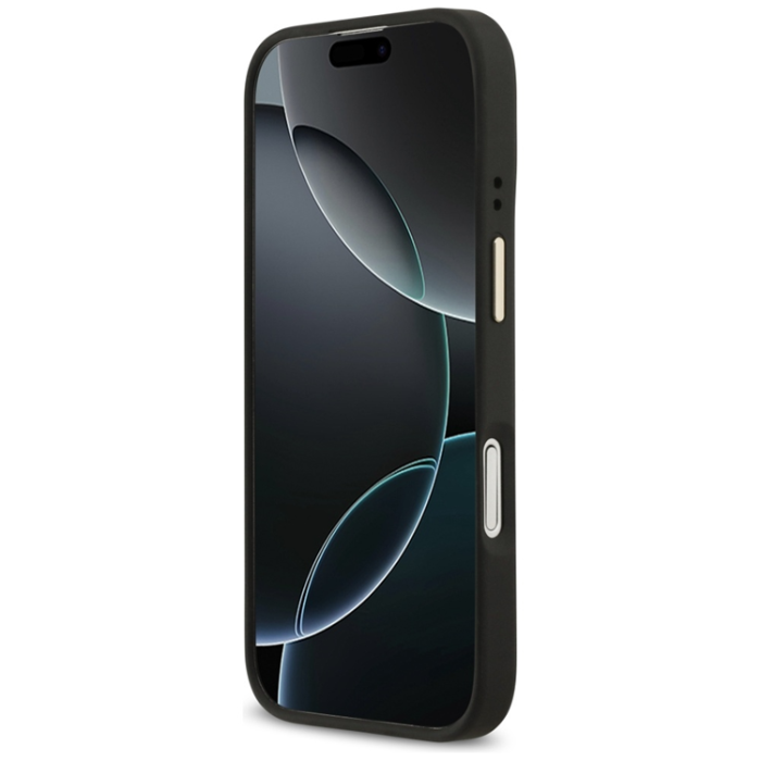 Guess - Guess iPhone 17 Mobilskal Magsafe Stripe - Svart
