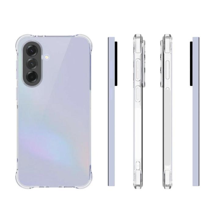 WANLONFENG - WANLONFENG Mobilskal till Samsung Galaxy A37 TPU Transparent - Vit