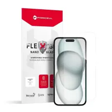 Forcell - Forcell iPhone 15 H&auml;rdat Glas Sk&auml;rmskydd Nano