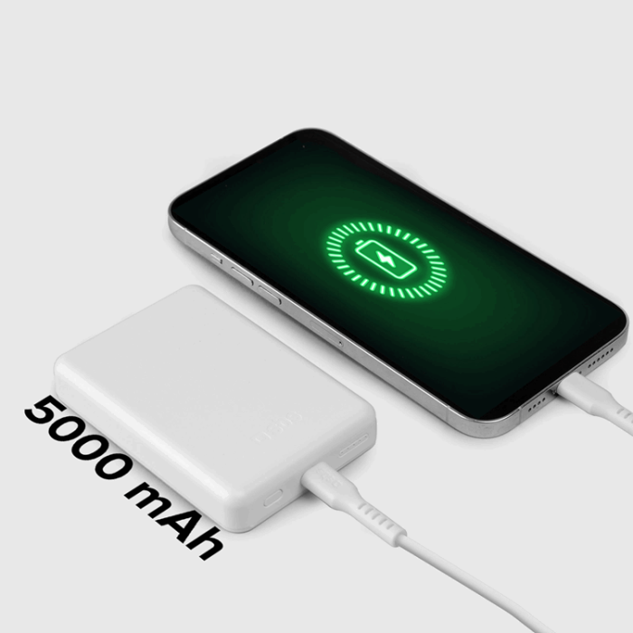 SBS - SBS MagSafe Trådlös Power Bank 5000 mAh USB-C - Vit