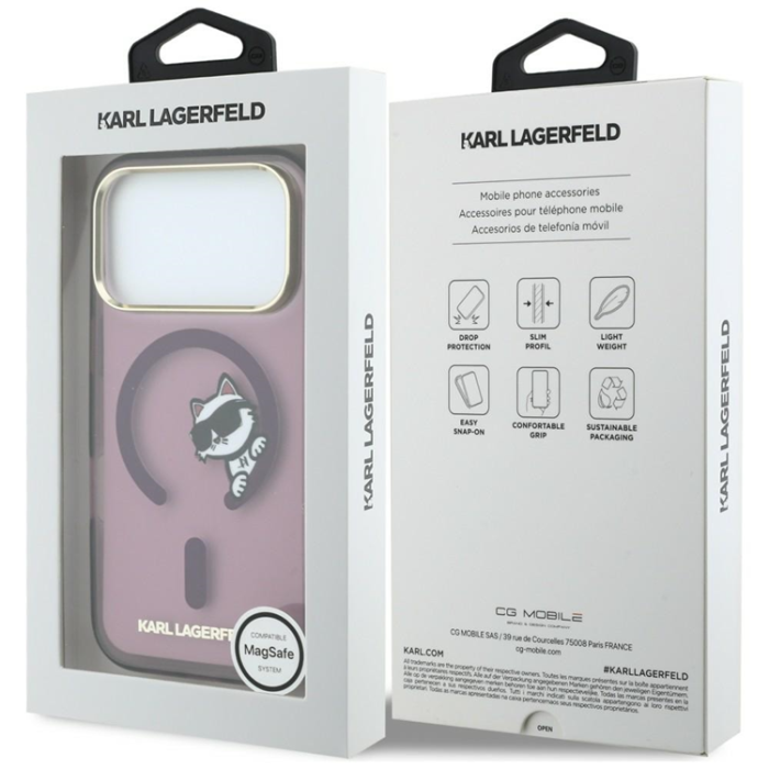 KARL LAGERFELD - Karl Lagerfeld Mobilskal För iPhone 18 Pro Max/17 Pro Max Magsafe Peekaboo Logo