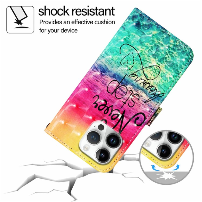 A-One Brand - iPhone 16 Pro Max Plånboksfodral Printing Pattern Med Rem