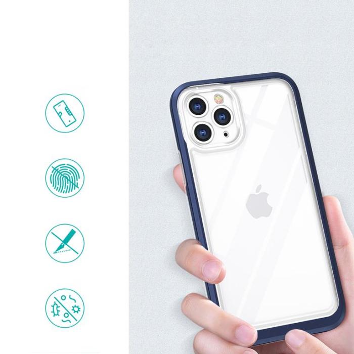 OEM - iPhone 11 Pro Skal Clear 3in1 - Blå