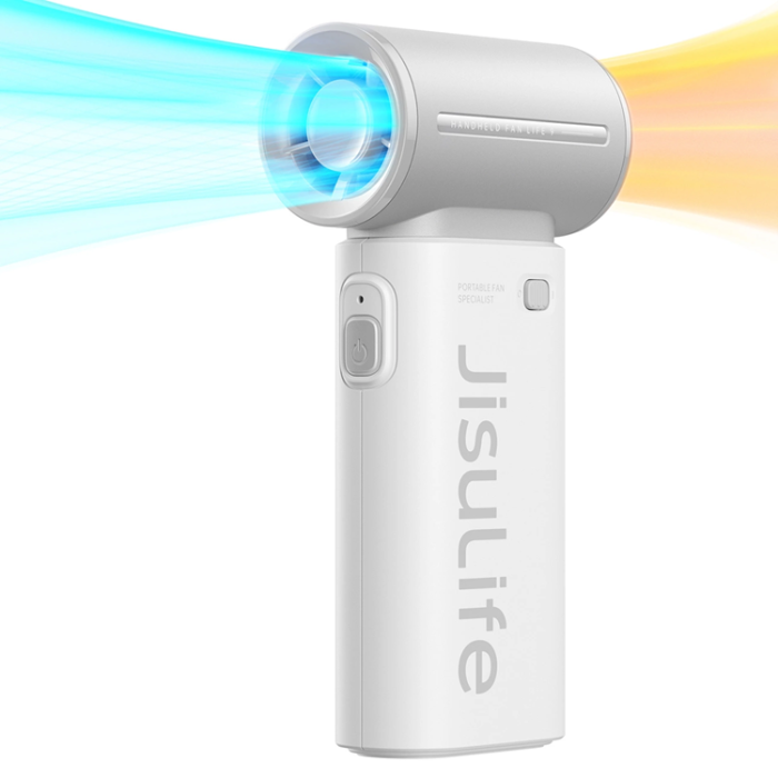 Jisulife - Jisulife Bärbar USB Handfläkt 5000 mAh Life9 - Grå