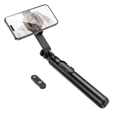 Hoco - Hoco Magnetisk Selfie Stick Bluetooth Tripod med Fjärrkontroll K25 - Svart