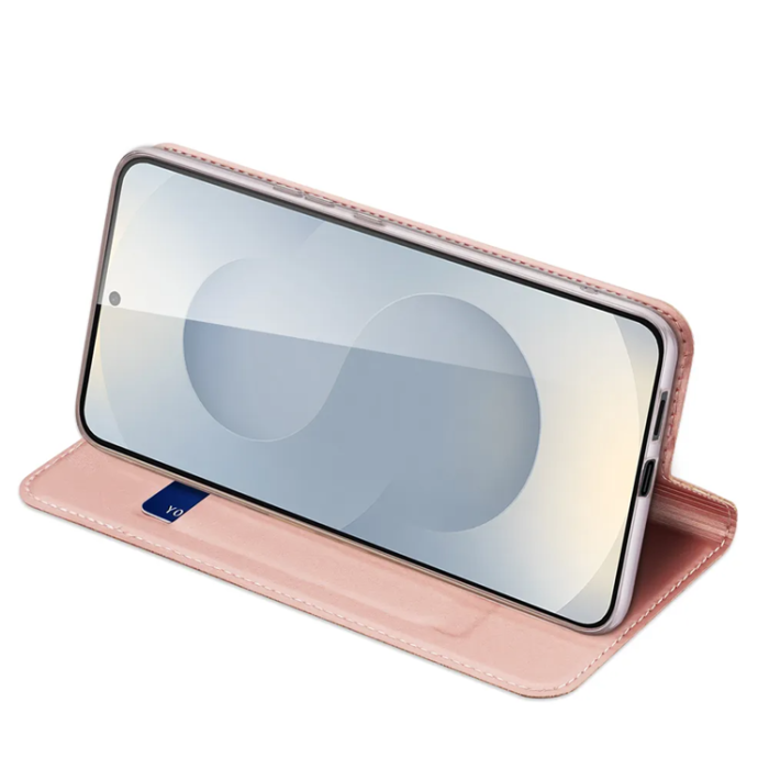 Dux Ducis - Dux Ducis Galaxy S25 Edge Plånboksfodral Skin Pro - Rosa