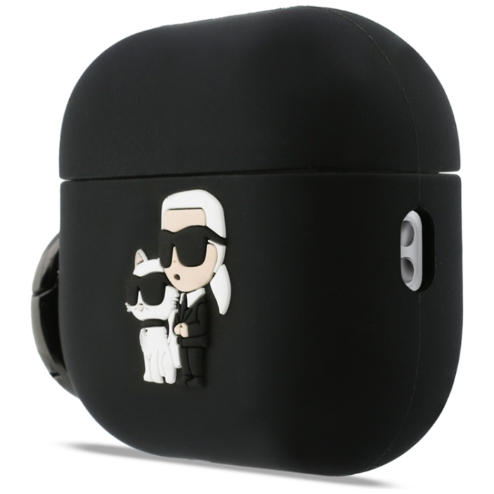 KARL LAGERFELD - Karl Lagerfeld AirPods Pro 3 Skal Silikon Karl&Chaupette Head 3D