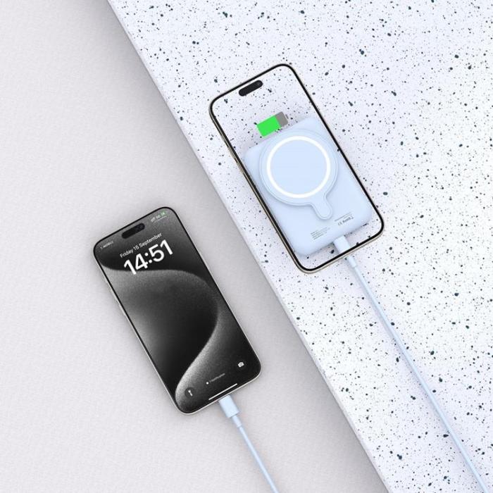 Tech-Protect - Tech-Protect PB10 Lifemag Magsafe Power Bank 5000mah - Blå