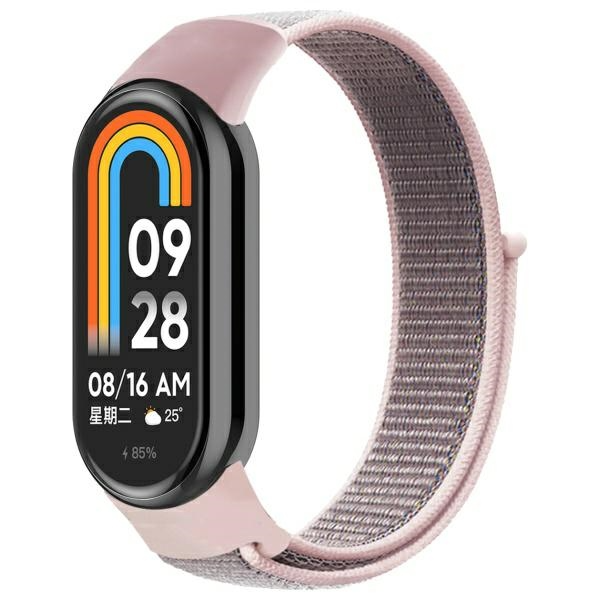 Beline Xiaomi Mi Band 9/8 Armband NylonLoop - Rosa | 5122 | AlltMobil