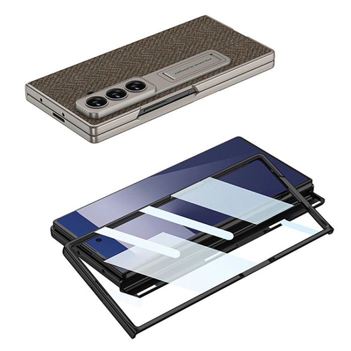 GKK - GKK Galaxy Z Fold 7 Mobilskal med Härdat Glas Hinge