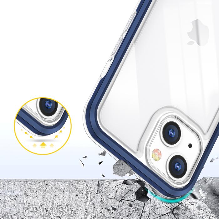 OEM - iPhone 13 Skal Clear 3in1 - Blå