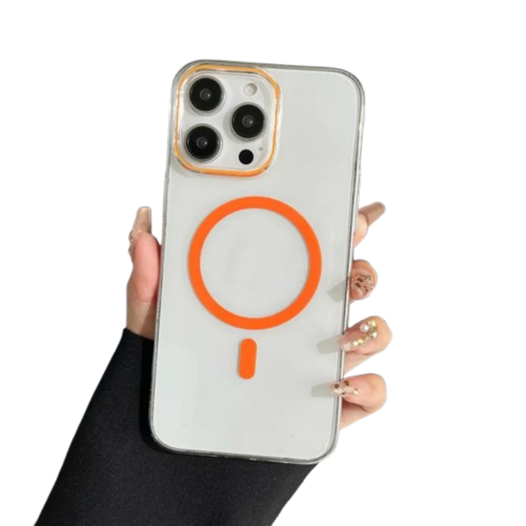 iPhone 15 Pro Max Mobilskal MagSafe Compatible Protective - Orange (Orange) | 2353 | AlltMobil
