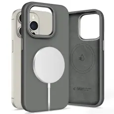 Tech-Protect - Tech-Protect iPhone 15 Pro Max Mobilskal Magsafe Silikon Pure - Clay