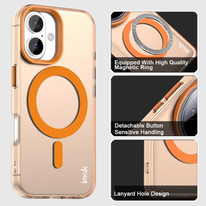 Imak - IMAK iPhone 17 Mobilskal MagSafe Anti Drop - Orange