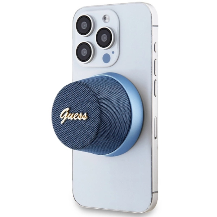Guess - Guess Bluetooth Högtalare Magnetic Script Metal - Blå
