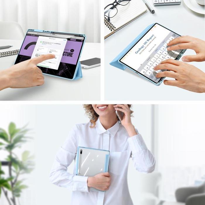 Dux Ducis - Dux Ducis Galaxy Tab S8 Ultra Fodral Toby Armored med Stylushållare - Blå