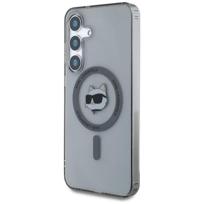 KARL LAGERFELD - Karl Lagerfeld Galaxy S25 Mobilskal MagSafe Choupette Printed Logo - Svart