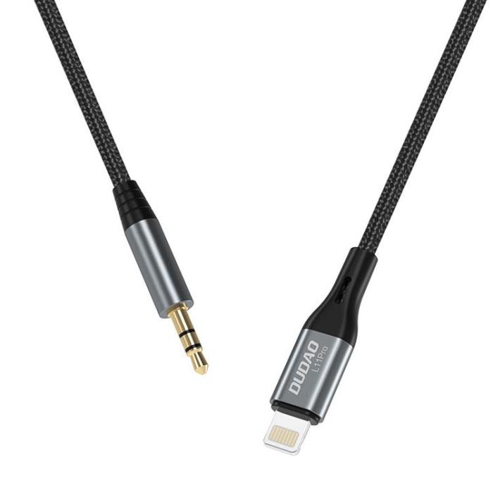 Dudao - Dudao Ljud Kabel Lightning - Mini Jack 3.5 mm - Grå