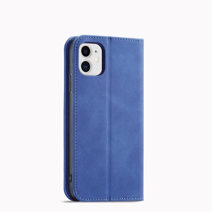 OEM - iPhone 12 Plånboksfodral Magnet Fancy - Blå