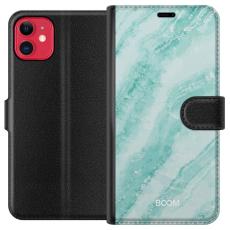 Gustaf - Pl&aring;nboksfodral till Apple iPhone 11 med Mint Marble