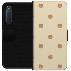 iSecrets - Pl&aring;nboksfodral till Sony Xperia 5 II med Bj&ouml;rnm&ouml;nster