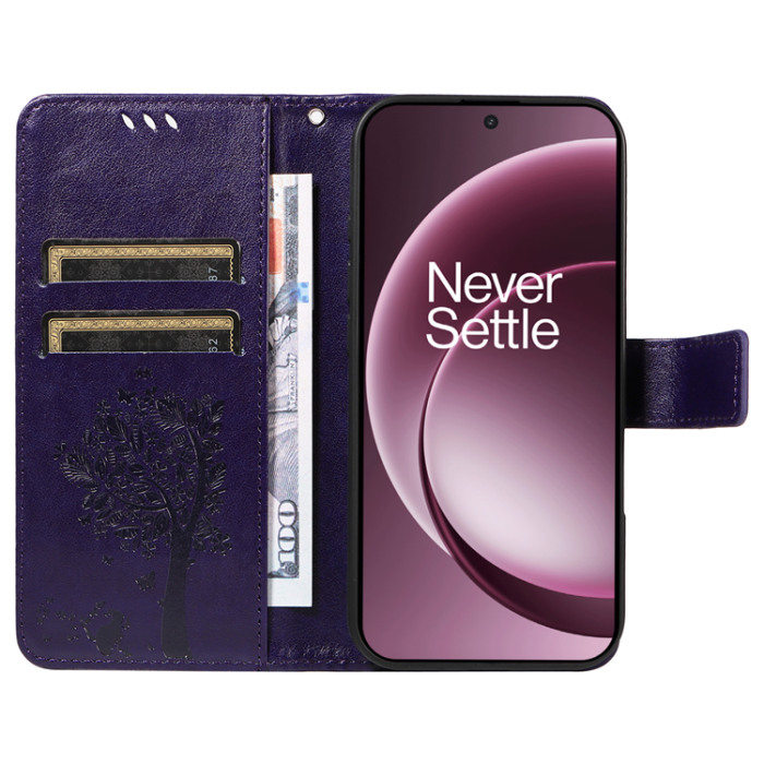 A-One Brand - OnePlus 15 5G Plånboksfodral Cat Tree Pattern Konstläder