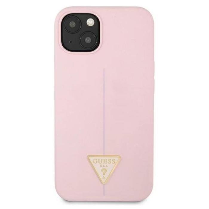 Guess - Guess iPhone 13 Skal Silicone Triangle - Lila