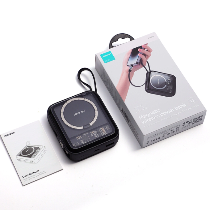 Joyroom - Joyroom Magsafe Powerbank 10000mAh 22.5W Icy Series - Svart
