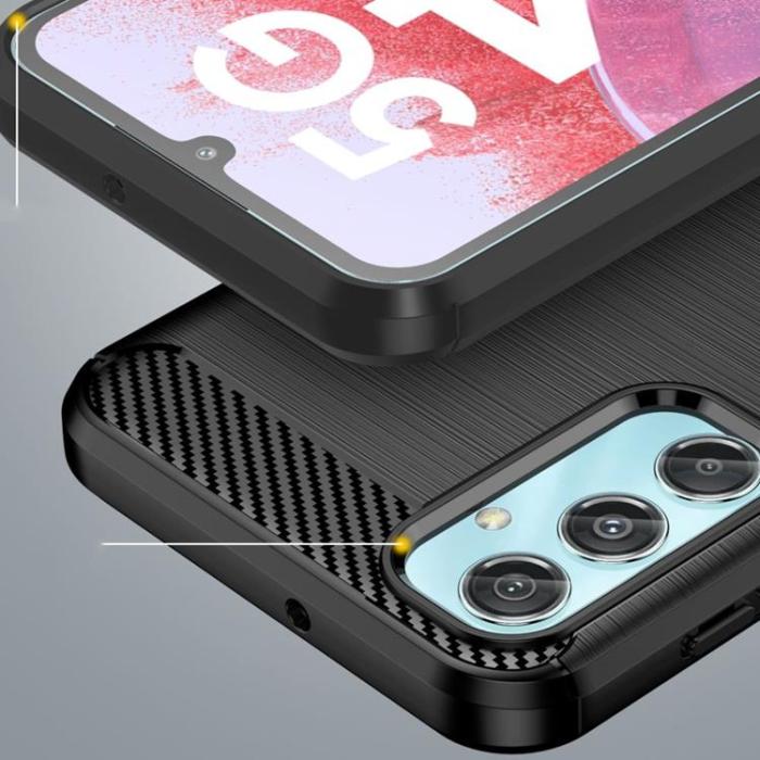 Tech-Protect - Tech-Protect Galaxy M34 Mobilskal TPU Carbon - Svart